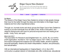 Tablet Screenshot of edgarcaycenewzealand.com